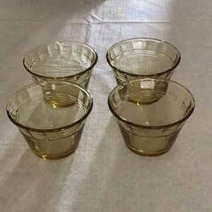 Vintage Set of 4 Mexico Glass Custard/Ramekins